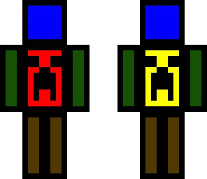 random creeper faced block guy