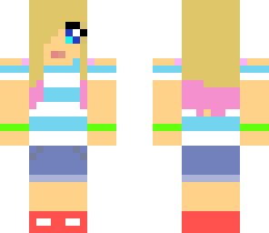 casual blonde girl