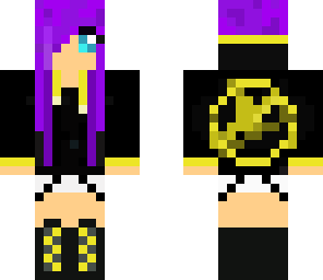purple hair hunger games