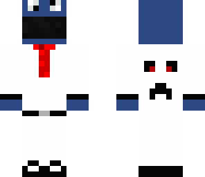 white tuxedo cookie monster