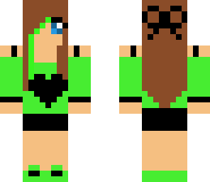 green heart swag girl