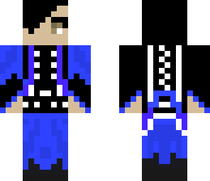 teen in blue jacket