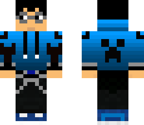 blue dude with glasses