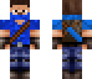 cool guy with blue sword
