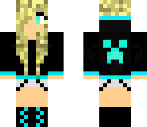 2 edited cute hoodie girl