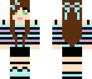 blue and purple girl