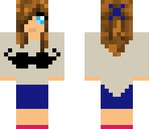 mustache sweter