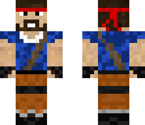 survival man blue and tan