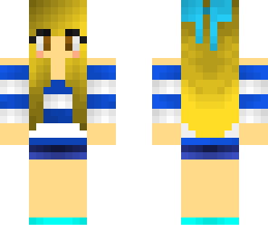 blue blond girl