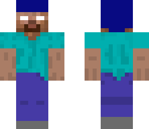 blue hared herobrine