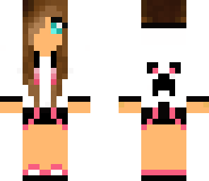 edited creeper girl pink