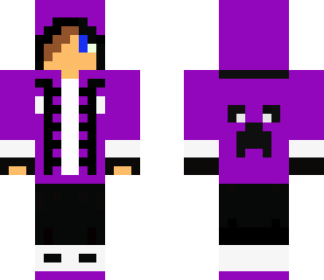 me in a purple track suit