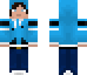 light blue hoodie