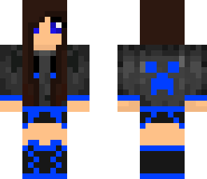 creeper hoodie girl -blue- edited-