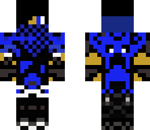 blue and black