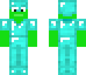 green man with diamonds
