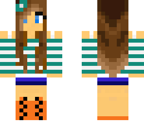 edited cute girl orange and blue