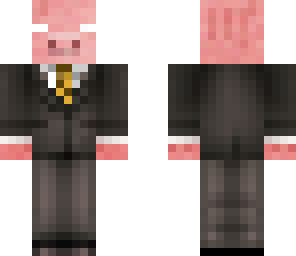 herobrine pig in a suit