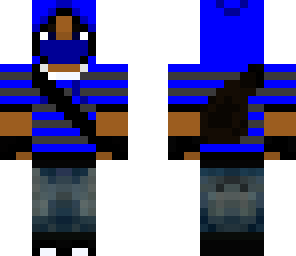 blue hood