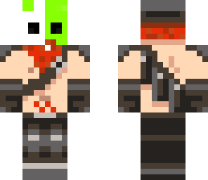 honeydew with a two face mask