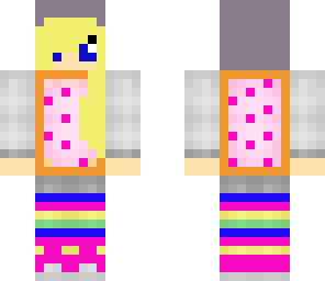 blonde nyan cat girl