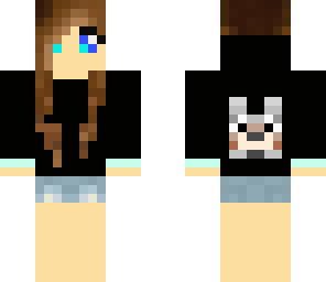 wolf hoodie girl color fix