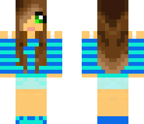 girl whit blue headphones