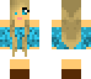 cute blue disco girl
