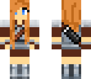 my skin- warrior girl with a quiver