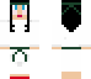 karate girl green belt