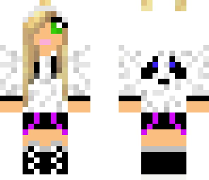 blond panda girl