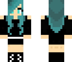blue haired girl