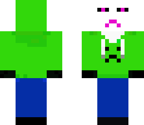 backwards enderman with hoodie