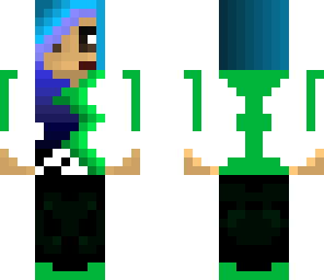 awesome blue hair-ed girl        improved