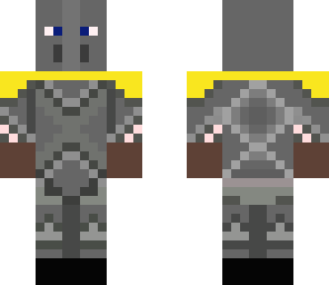 knight in steel plate armor