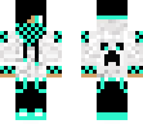 teen in cyan