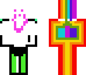 rainbow backward guy