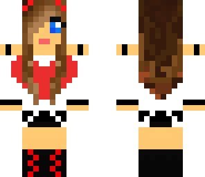 cute red girl with boots
