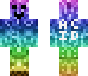 happy rainbow herobrine creeper