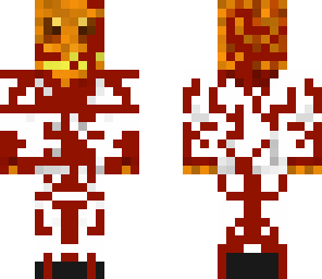 pumpkin man with blood