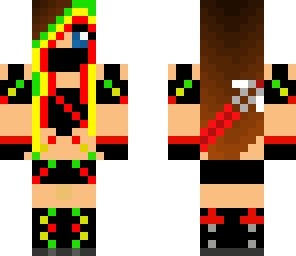 colorful ninja girl