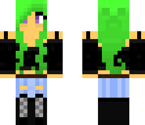 green hair girl
