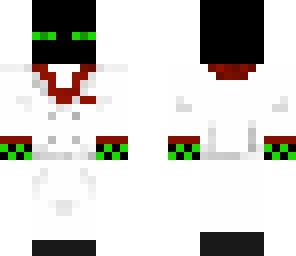 green enderman tux white