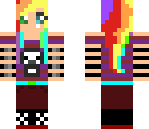 rainbow haired raver