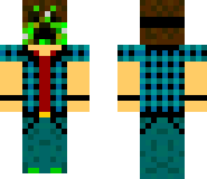 boy with creeper mask