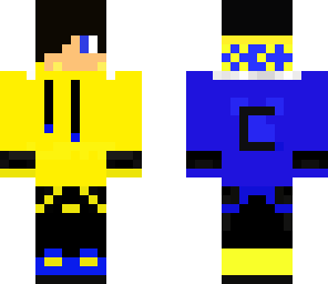 blue and yellow