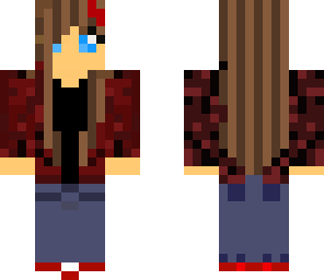 red jacket girl skin