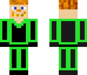creepy green neon guy