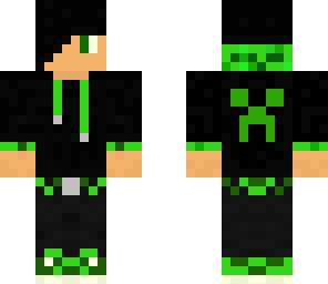 green hoodie