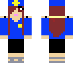 police girl brown hair